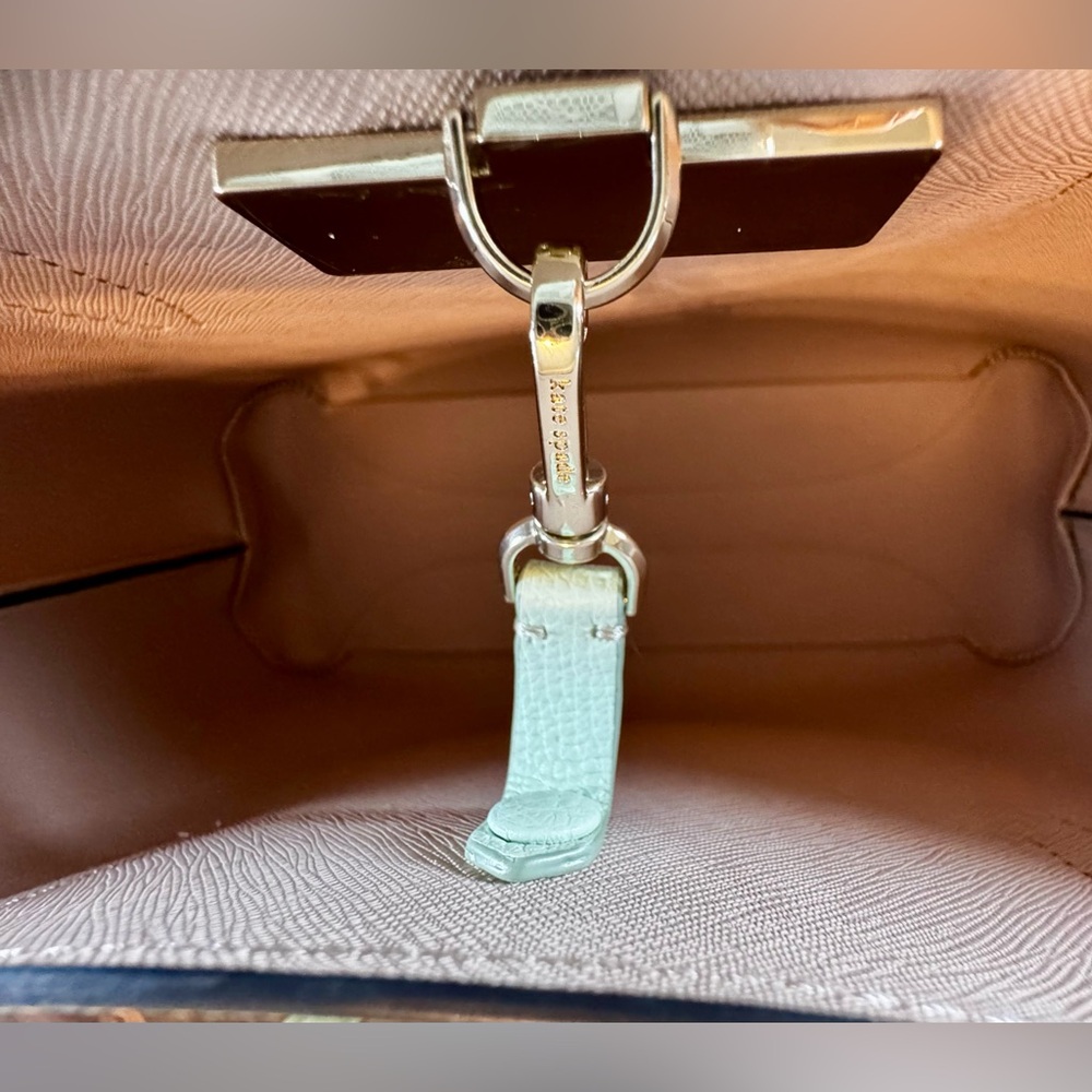 Kate Spade New York All Day Large Tote Bag with Wristlet Pouch in Crystal Blue - Picture 10 of 16
